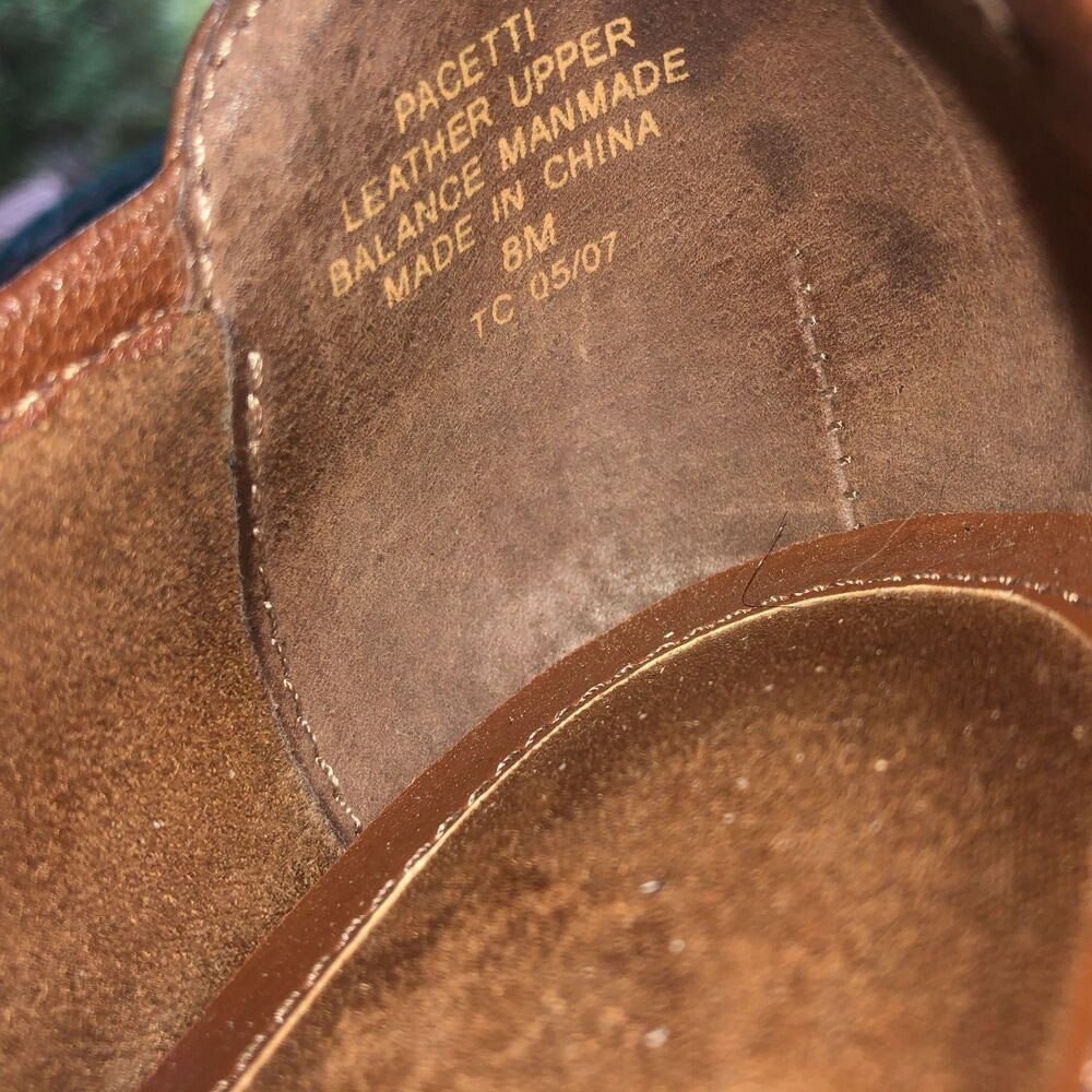 Liz Claiborne brown leather ballet shoes bows, silver trim Size 8M - Picture 4 of 16